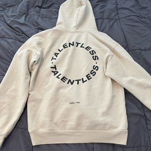 Talentless Creme Hoodie Circle Logo L